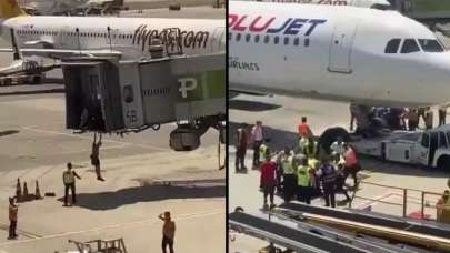 Sabiha Gökçen'de hareketli anlar: Uçuşa yetişemeyince aprona atladılar