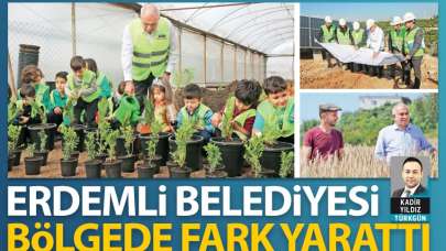 Erdemli Belediyesi bölgede fark yarattı