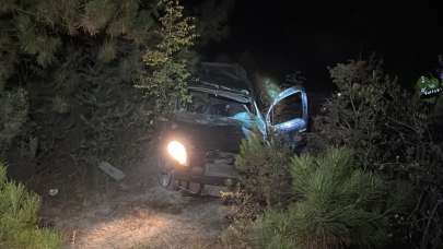 Karabük'te şarampole devrilen hafif ticari araçtaki 2 kişi yaralandı