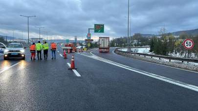Bolu Dağı geçişinin İstanbul yönü ulaşıma kapatıldı