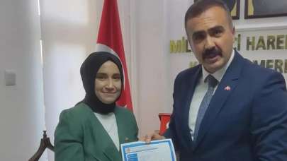 Kırşehir'de ki tek kadın aday adayı başvurusunu yaptı!