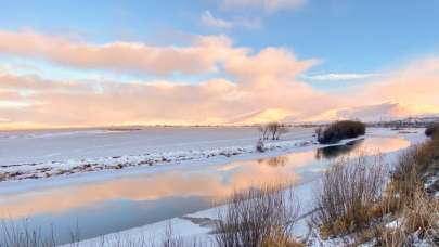 Erzurum, Ardahan, Kars ve Ağrı'da kar yerini soğuk havaya bıraktı