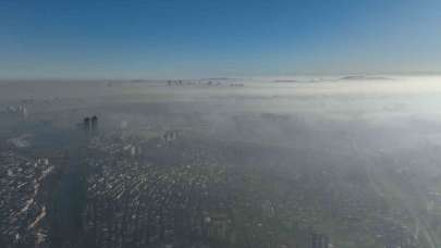 İstanbul’da sis etkili oldu: Kartpostallık manzara havadan görüntülendi