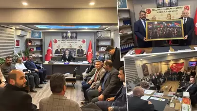 MHP Muğla İl Başkanlığı'na ziyaretçi akını!