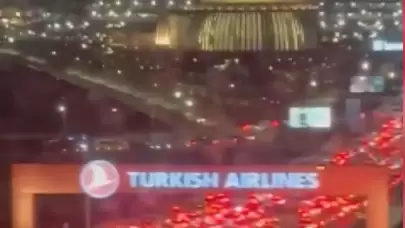 İstanbul Havalimanı'nda alarm: Araç girişi kapatıldı