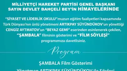 MHP'den 7 Aralık’ta “Şambala” film gösterimi ve söyleşisi