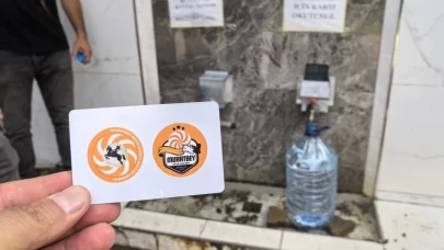 Bu köydeki çeşmeler kartla çalışıyor