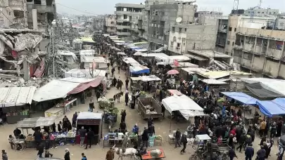 Gazze'deki pazarlarda ateşkesin ardından hareketlilik başladı