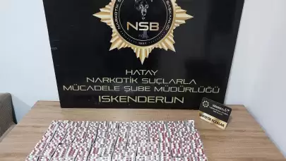 İskenderun’da uyuşturucu hap ele geçirildi