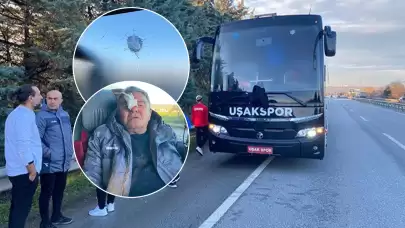 Uşakspor takım otobüsü, deplasman dönüşü saldırıya uğradı