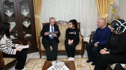 Malatya'da Cumhurbaşkanı Erdoğan’dan Uludağ ailesine sürpriz ziyaret