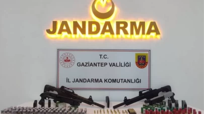 Gaziantep'te jandarmadan silah kaçakçılarına darbe: 28 silah ele geçirildi, 3 tutuklama
