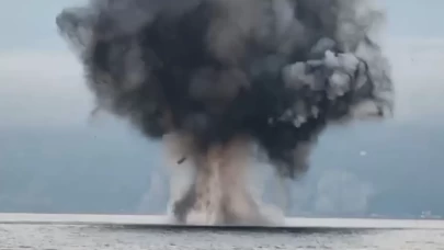 Hopa açıklarındaki insansız deniz aracı kontrollü şekilde imha edildi