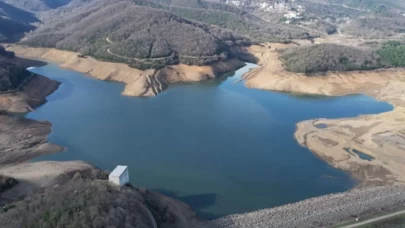 Yalova'nın su ihtiyacının karşılandığı Gökçe Barajı'nda su seviyesi düştü
