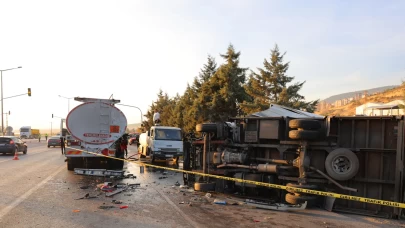 Kahramanmaraş’ta feci kaza! Yakıt tankerine çarpan sürücü hayatını kaybetti