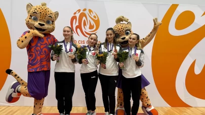 Trampolin Cimnastik Kadın Milli Takımı'ndan bronz madalya