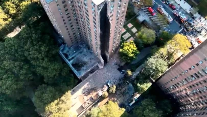 New York'ta 17 katlı binada patlama sonucu kısmi göçme meydana geldi