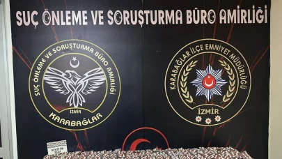 İzmir'de dev uyuşturucu operasyonu! 33 bin sentetik hap ve esrar ele geçirildi