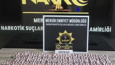 Mersin Anamur’da narkotik operasyonu: 4 bin 127 sentetik ecza hapı ele geçirildi