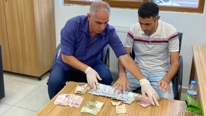 Elazığ’da dilenci operasyonu: Üzerinden 3 saatte topladığı bin 950 lira çıktı