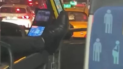 İETT şoföründen pes dedirten hareket!