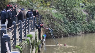 Bartın’da eşiyle tartışan adam ırmağa atladı