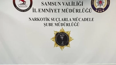 Samsun'da baza başlığına gizlenmiş uyuşturucu ele geçirildi