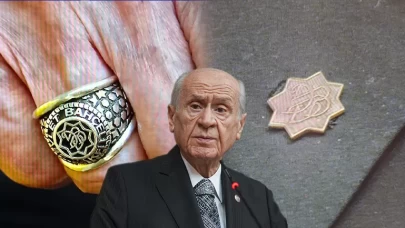 MHP Lideri Devlet Bahçeli'den dikkat çeken yüzük ve rozet