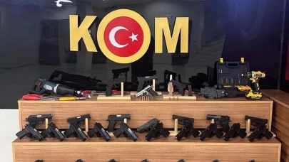 Şanlıurfa’da 37 tabanca ve çok sayıda silah parçası ele geçirildi