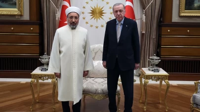 Cumhurbaşkanı Erdoğan, Diyanet İşleri Başkanı Arpaguş'u kabul etti