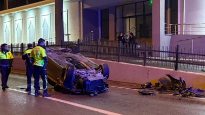 Gemlik’te otomobil takla attı: 3 yaralı