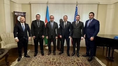 MHP’li İlyas Topsakal’dan Azerbaycan Büyükelçisi Khazar Ibrahim’e ziyaret