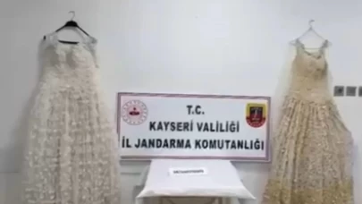Gelinlik görünümlü tuzak! İşlemelerden çıkanlar şok etti