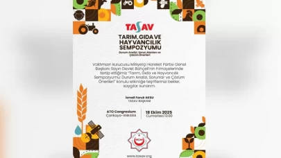 TASAV'dan tarım, gıda ve hayvancılık sempozyumu