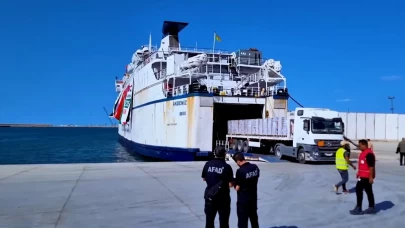 AFAD’ın 17’nci İyilik Gemisi Gazze’ye umut taşıyor