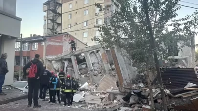 Gebze'de 7 katlı bina çöktü