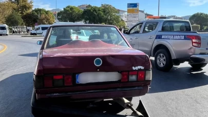 Muğla Menteşe Adliye Kavşağı’nda zincirleme trafik kazası