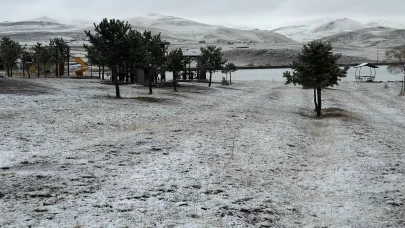Erzurum'un Karayazı ilçesi beyaza büründü