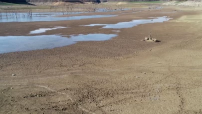 Kırklareli Kazandere Barajı kuraklık vedeniyle kuruma noktasında