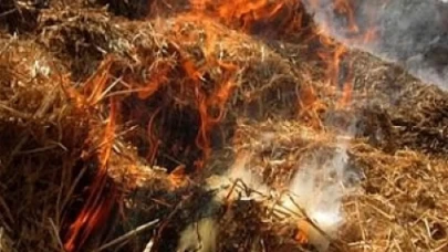 Konya Seydişehir’de samanlık yangını: 2 kişi yaralandı