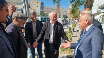 MHP Van İl Başkanı Salih Güngöralp, Muradiye İlçe esnaflarını ziyaret etti
