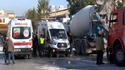 Sancaktepe'de 1 işçi beton mikseri altında kaldı!