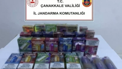 Çanakkale’de kaçakçılık operasyonu: Elektronik sigara ve dedektör ele geçirildi