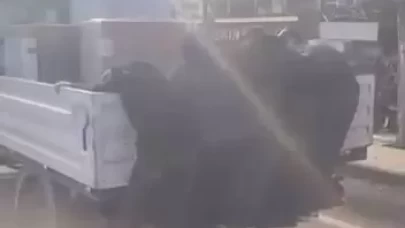 Diyarbakır'da çocukların tehlikeli yolculuğu kameraya yansıdı