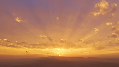Kırıkkale'de gün batımı renk cümbüşü oluşturdu