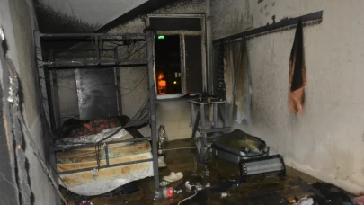 Ordu Ünye’de işçilerin kaldığı binada yangın: Çatı katı alev aldı