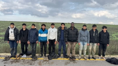 Edirne’de yasa dışı geçiş hazırlığı: 10 kaçak göçmen yakalandı