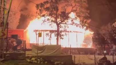 Beykoz’da restoranda korkutan yangın!