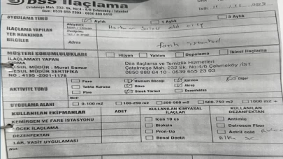 Böcek ailesinin ölümünde yeni gelişme: Oteldeki ilaçlama belgesi ortaya çıktı