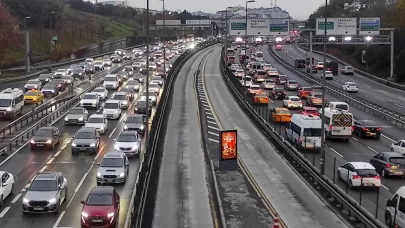 İstanbul'da haftanın ilk iş günü trafik yoğunluğu!
